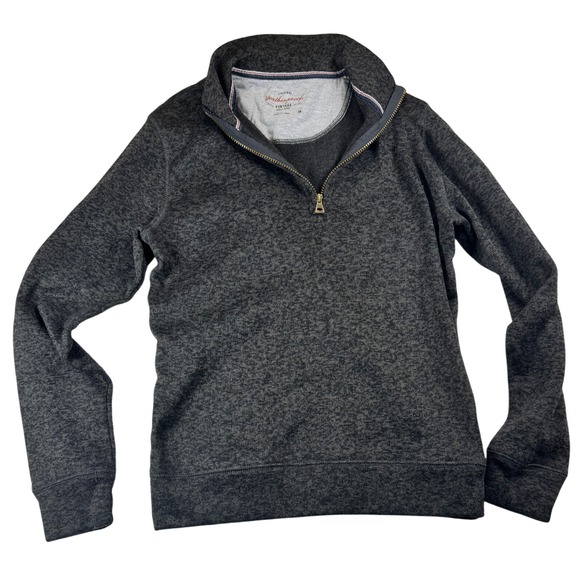 Weatherproof Vintage Mens Gray 1/4 Zip Pullover Sweater Fleece Size M Winter Ski - Picture 1 of 7